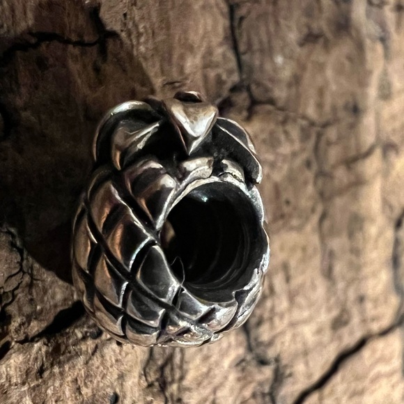 Authentic Pandora Charm Pineapple Bead Sterling Silver Food Hawaii Tropical - Picture 5 of 7